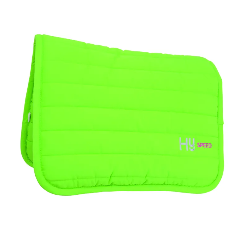 Hy Equestrian Neon Reversible Comfort Pad - Bright Green